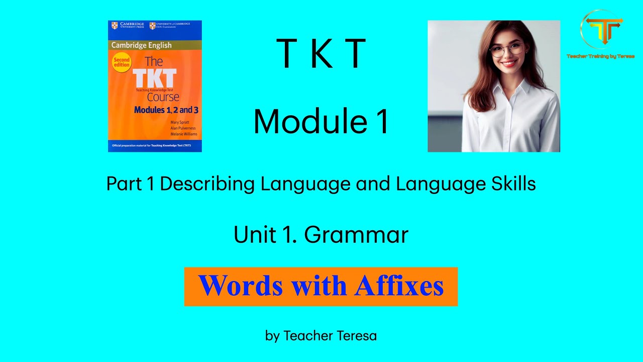 TKT, Module 1, Unit 1: 1.2.1. Words with Affixes