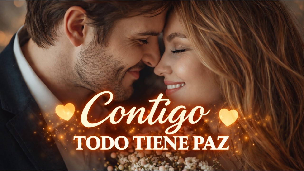 “Contigo todo tiene paz ❤️✨ balada romántica de amor verdadero 🌹🎤 ¿quieres caminar a mi lado?