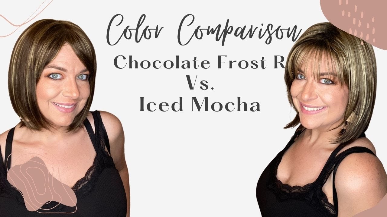 Wig COLOR COMPARISON | Noriko CHOCOLATE FROST R & Rene Of Paris ICED MOCHA |  WIGGIN WITH CHRISTI