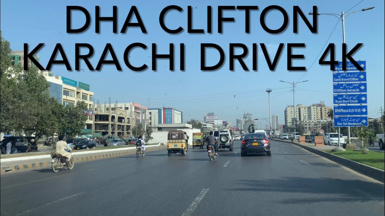 DHA Clifton Karachi Drive 4K | Khayaban e Ittehad