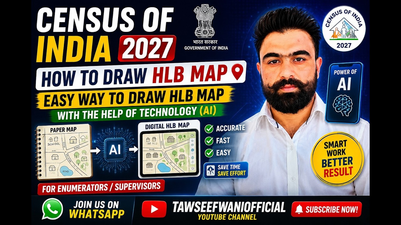 Census India 2027 HLB Map. How to make HLB Map