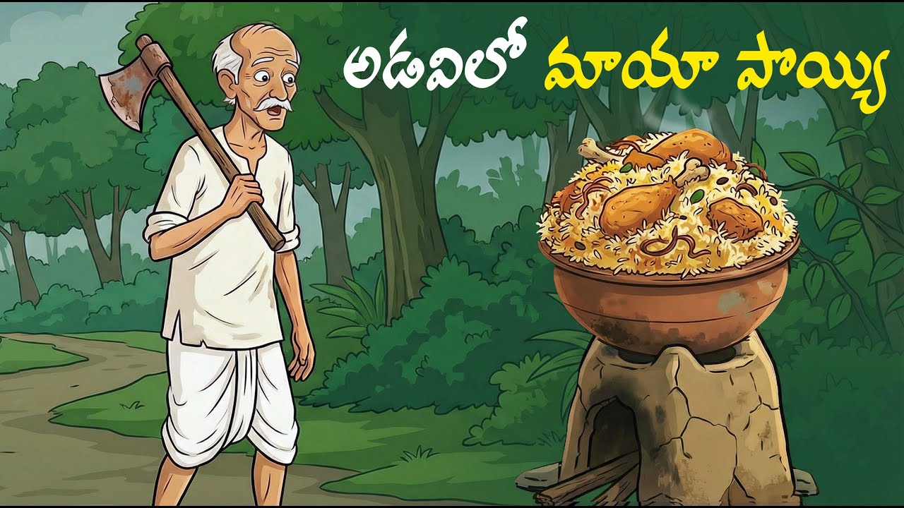 Telugu Moral Stories | అడవిలో మాయా పొయ్యి | #moralstories #cartoon #telugu