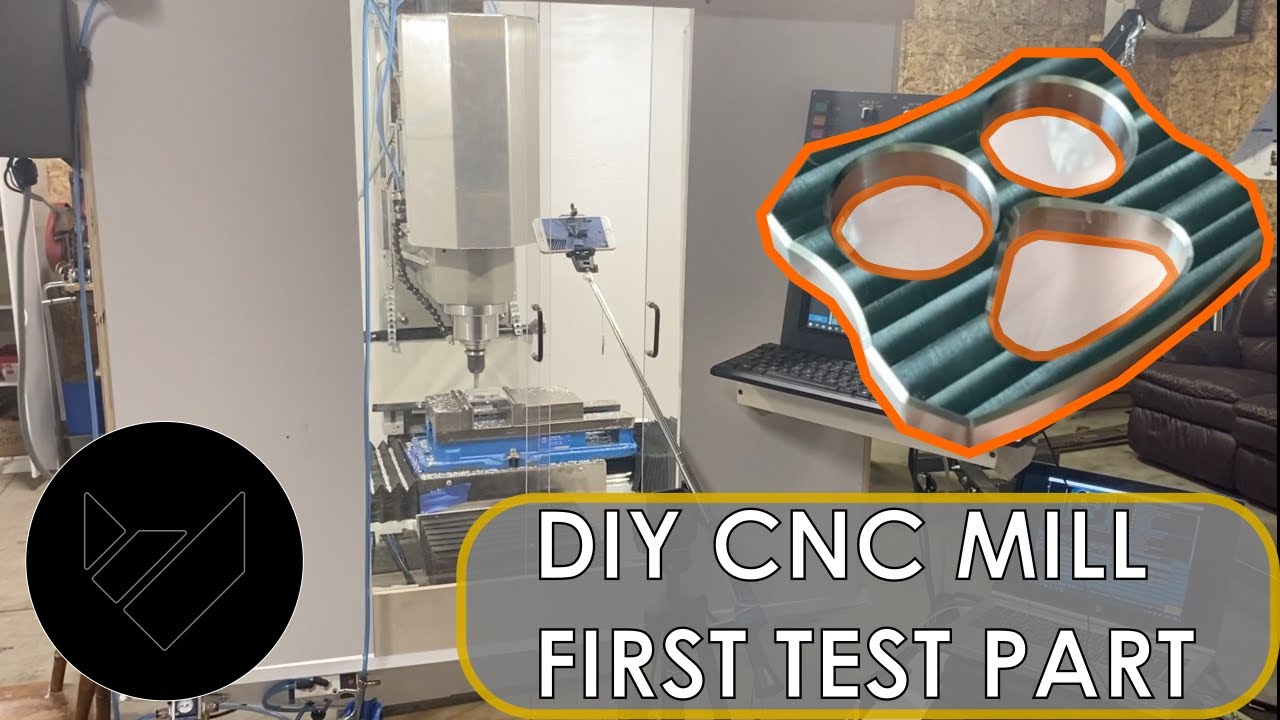 DIY CNC MILL - First Test Part