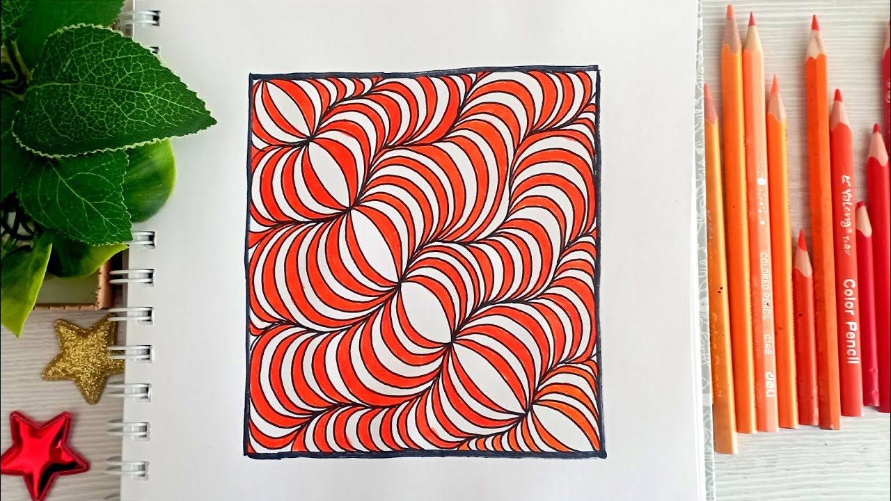 #60 Orange Vibe | Easy Art Therapy 🔥