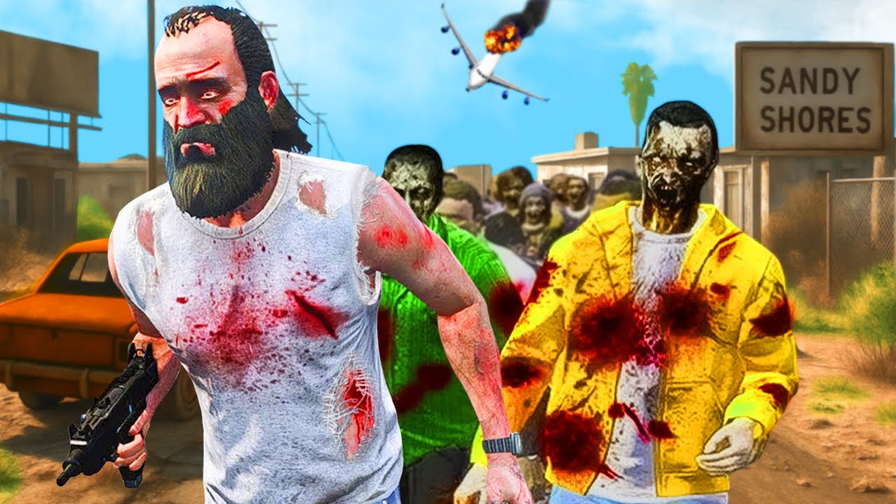 J'AI PROTÉGÉ LA MAISON DE TREVOR D'UNE INVASION DE ZOMBIES SUR GTA 5 !