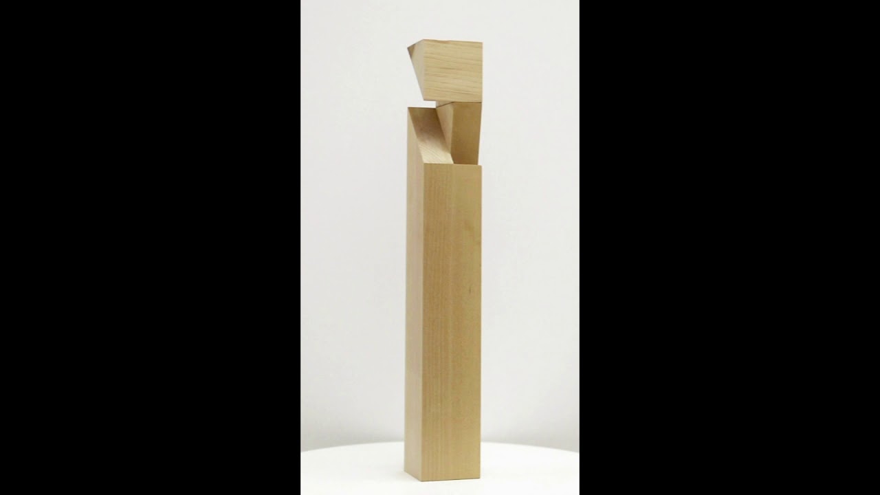 Roland Gebhardt Untitled (LV0081.017), 2019, Carved poplar,  26 x 3.75 x 3.75