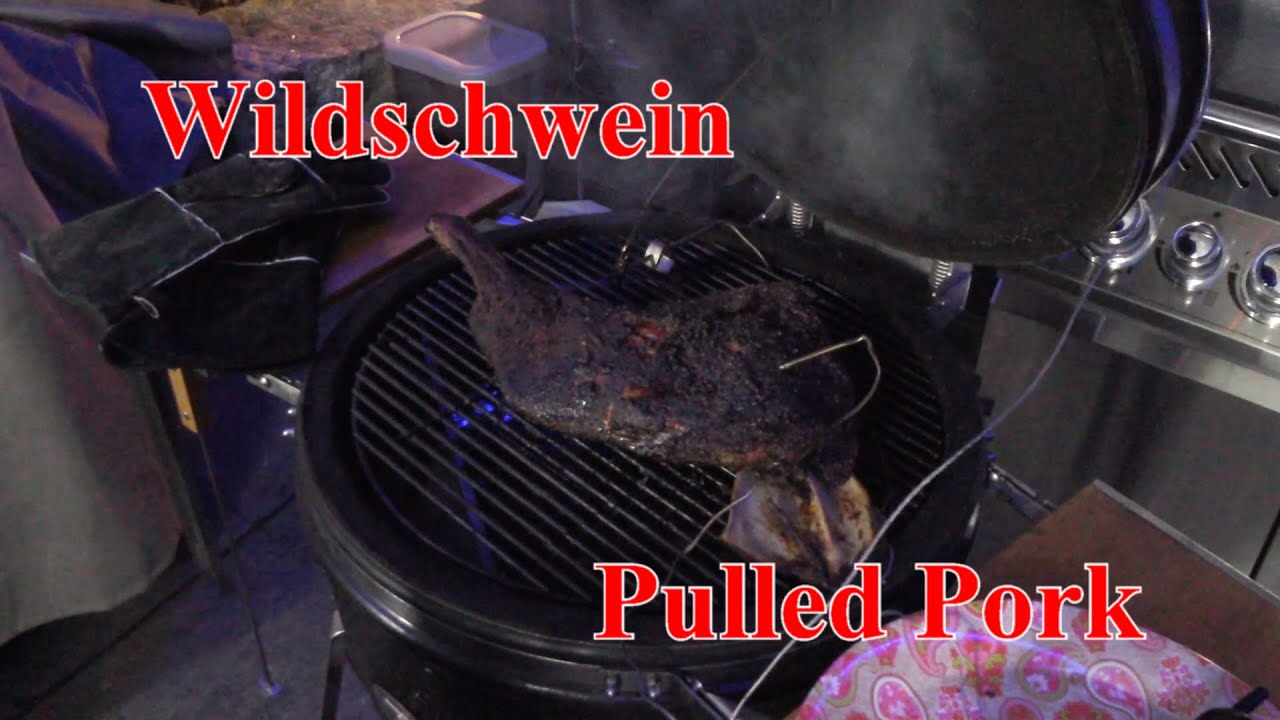 Wildschwein Pulled Pork aus dem Monolith mit One For All Rub von Klaus grillt