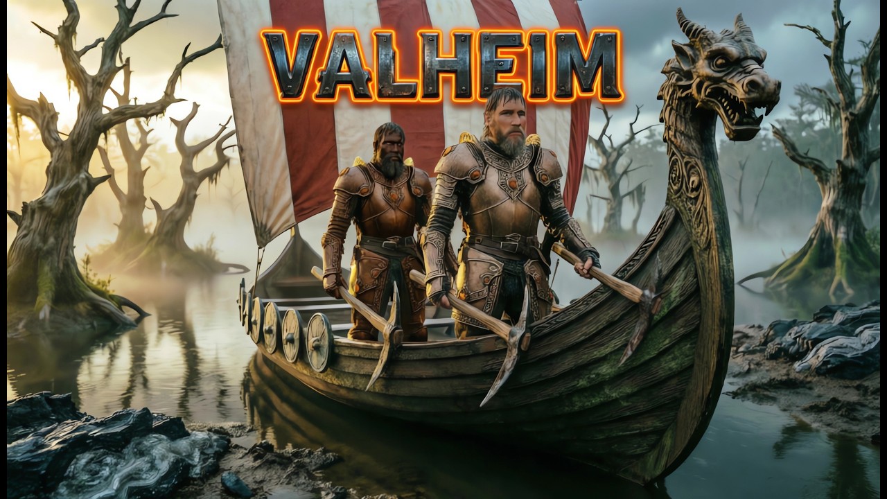 Бот и Lionez в VALHEIM - Подготовка к боссу Масса Костей!
