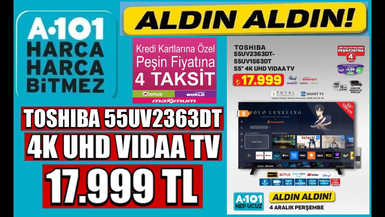 TOSHIBA 55UV2363DT 4K Ultra HD 55