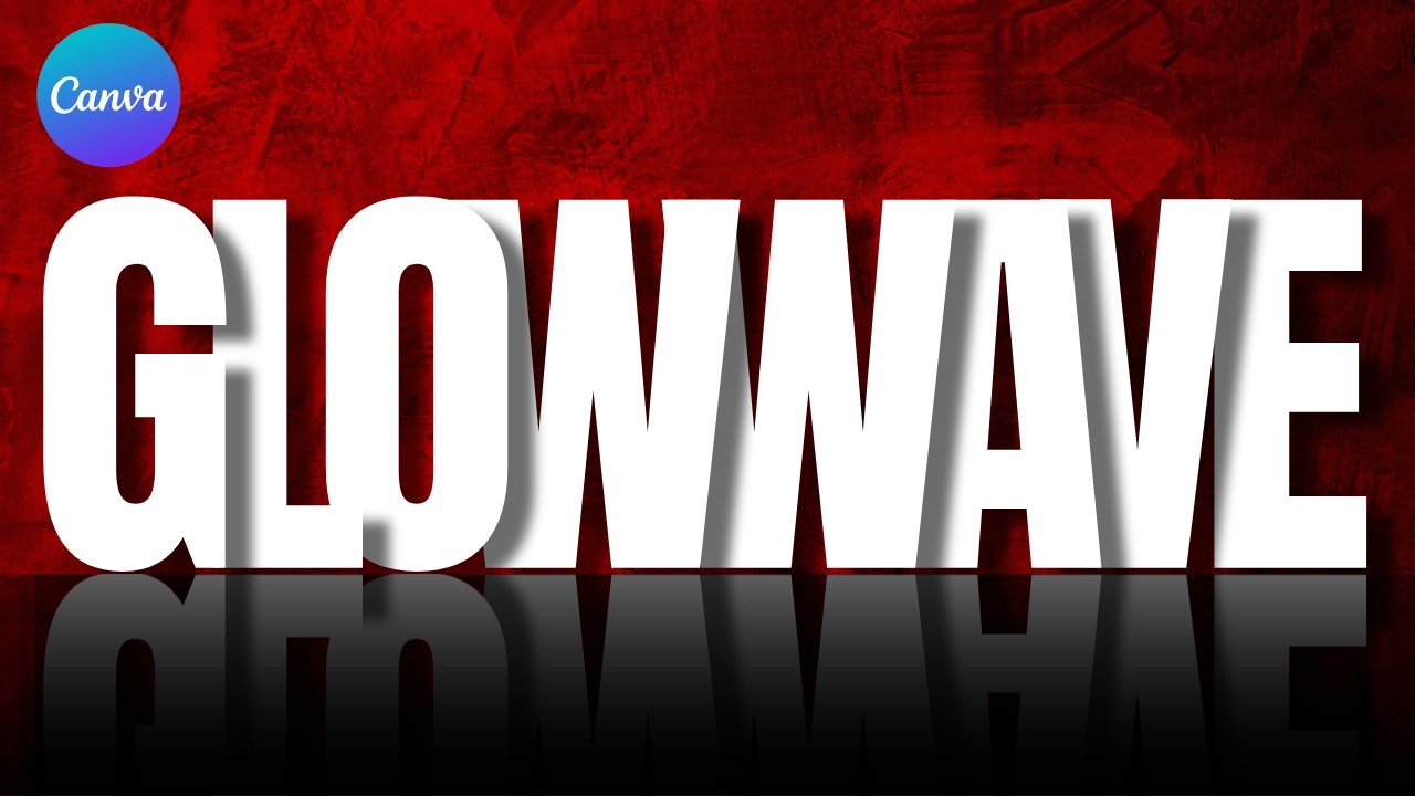 How To Make Drop Shadow text Effect with Reflection In Canva