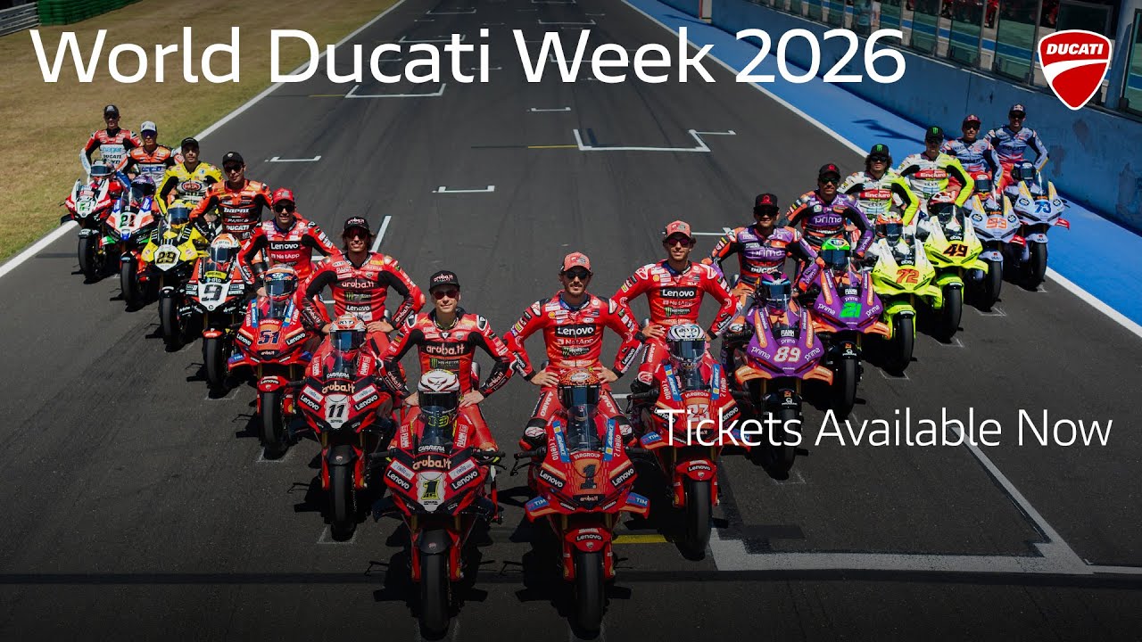 World Ducati Week 2026 tickets are available now!