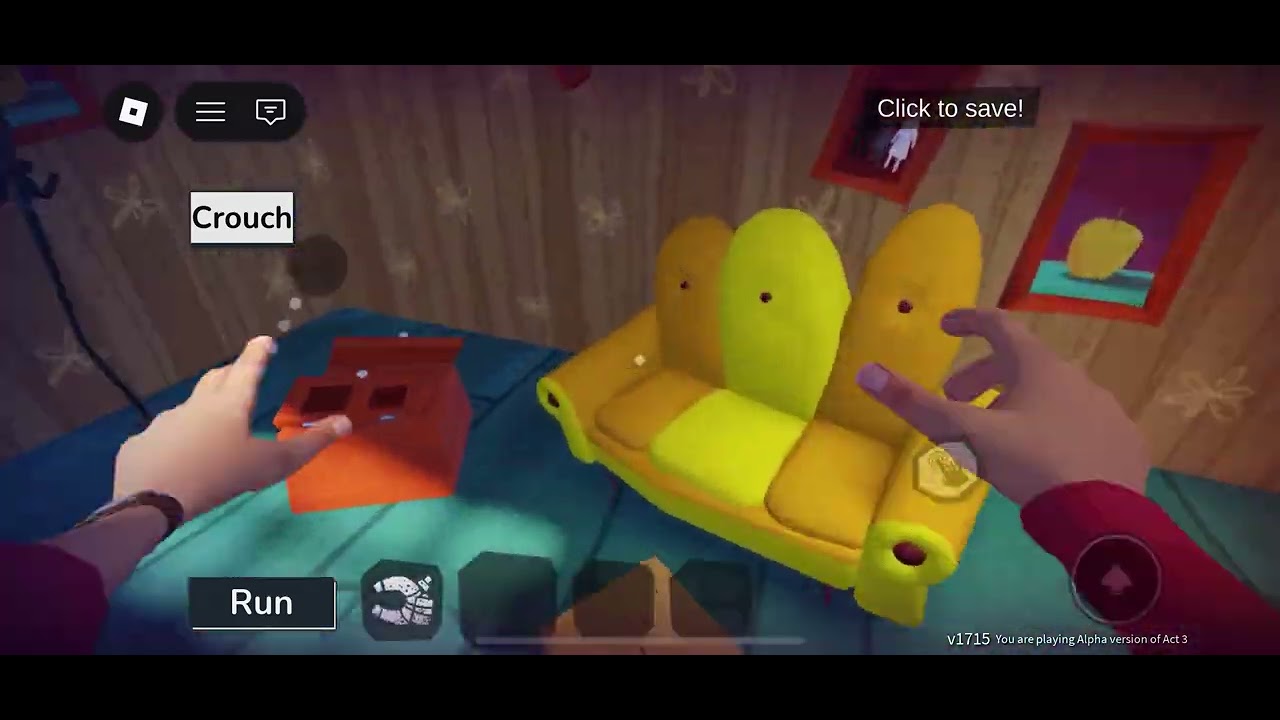 Hyper shot and hello neighbour act three Roblox video 
