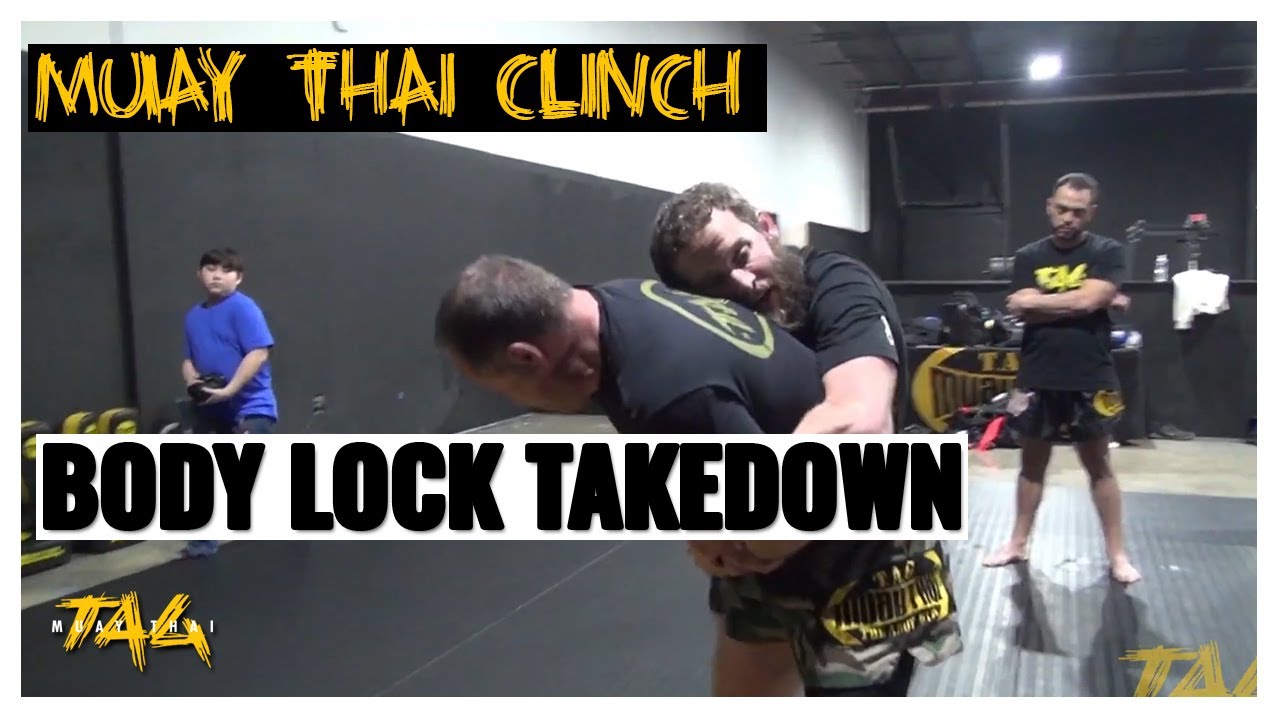 Muay Thai Clinch: Body Lock Takedown to Head & Arm Triangle Submission - Jeremy West and Rob Julian