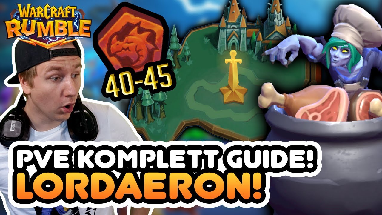 🔥🤩LORDAERON EASY SCHAFFEN mit DIESEN TAKTIKEN! PVE KOMPLETT GUIDE!  🏹 Warcraft Rumble Deutsch