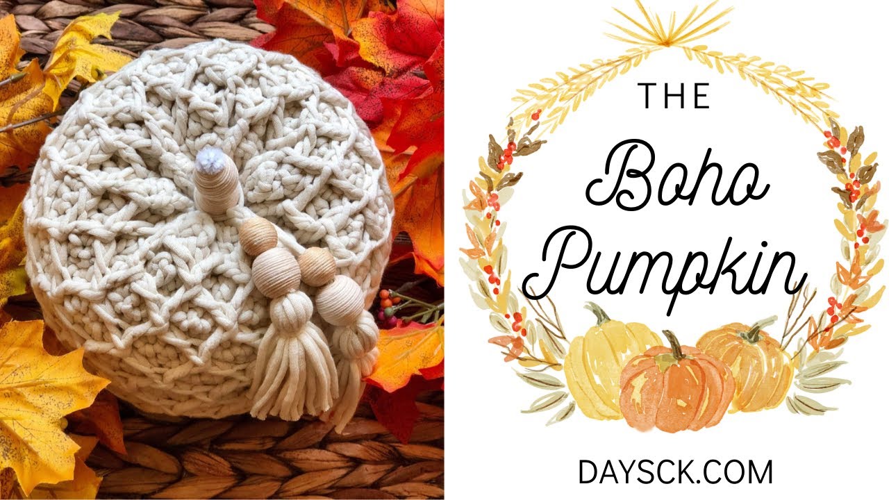 Crochet Pumpkin~Boho Home Decor