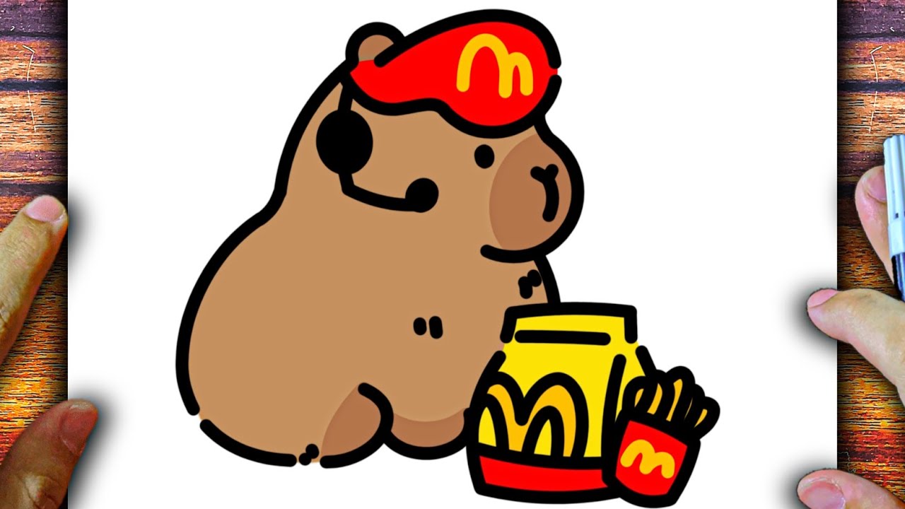 CÓMO DIBUJAR UN CAPIBARA FÁCIL
