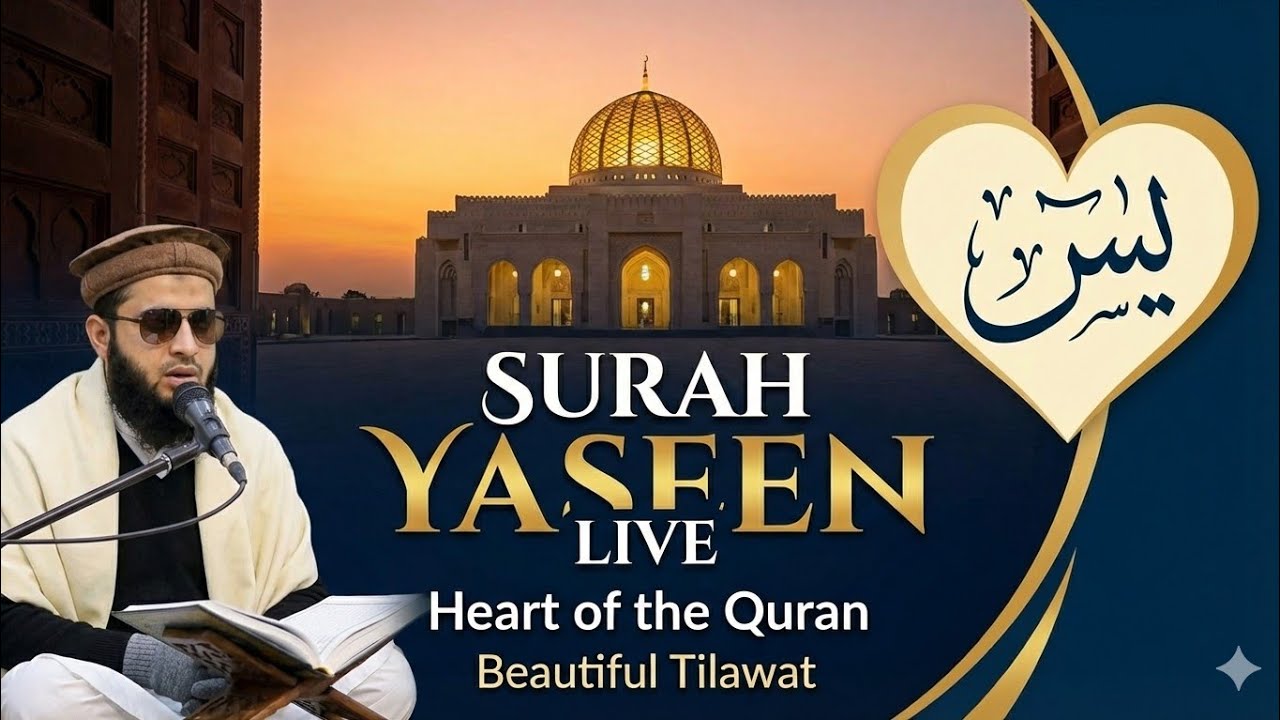 LIVE – Surah Yasin Full | Beautiful & Emotional Tilawat | Quran Live Stream