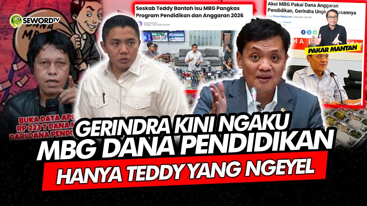 Alifurrahman: GERINDRA KINI NGAKU MBG DANA PENDIDIKAN, HANYA TEDDY YANG NGEYEL