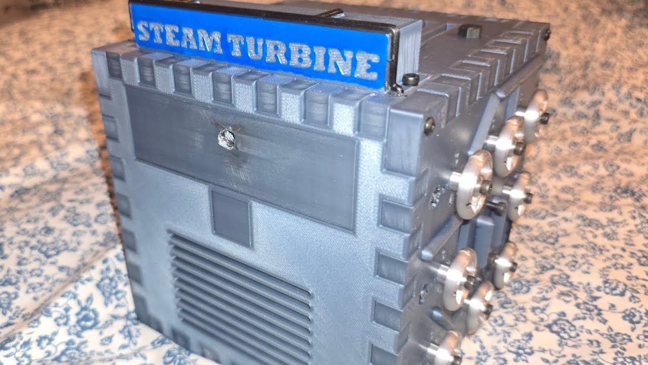 Steam Turbine 3D printed puzzle solve.