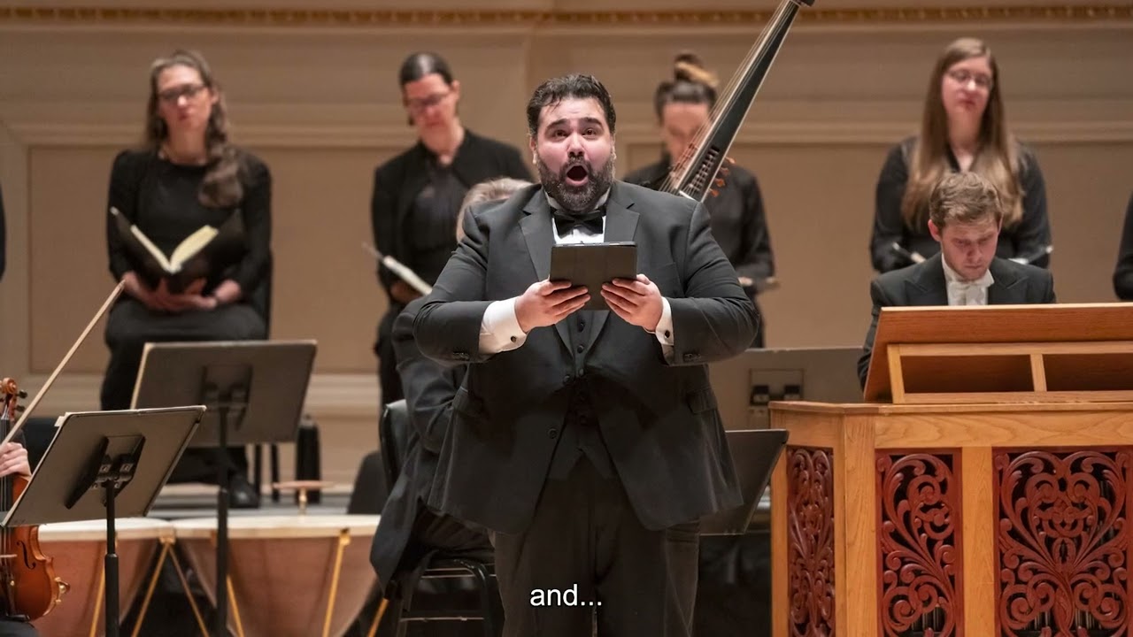 Tenor Andrew Haji on Bach's St. John Passion