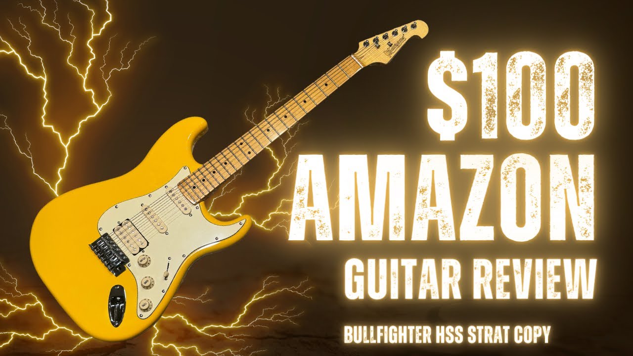 $100 AMAZON GUITAR REVIEW! (Bullfighter HSS Strat copy)