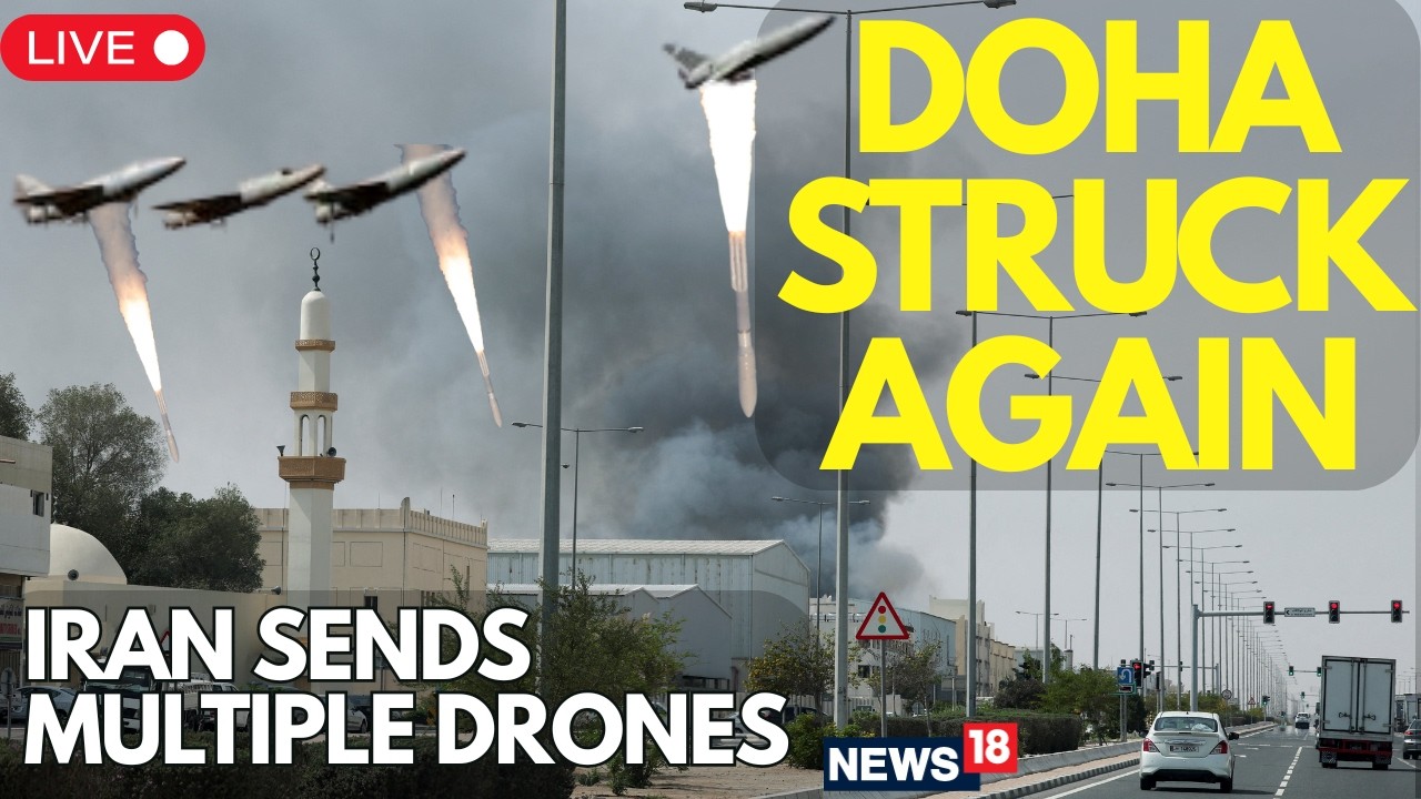 DOHA UNDER ATTACK! | LIVE: Iran Intensifies Attacks on Qatar; Reports Explosions and Interceptions