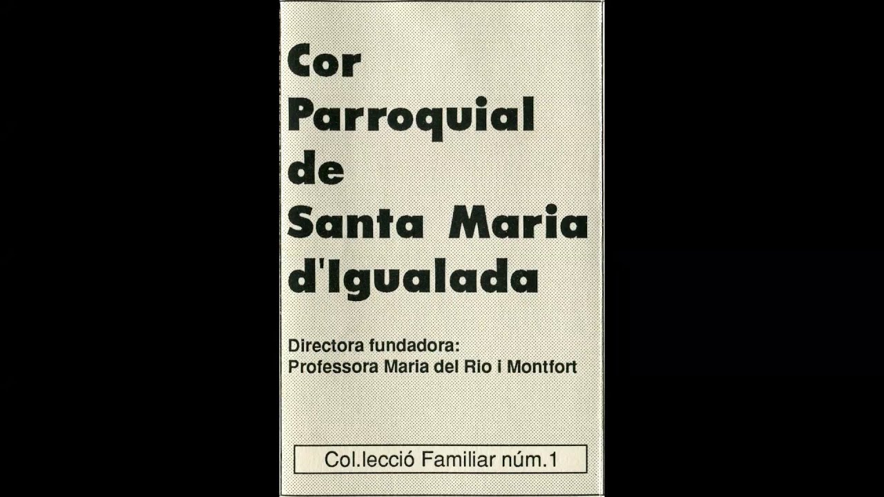 Ave Verum (Wolfgang Amadeus Mozart) – Coro Parroquial de Santa María de Igualada (Barcelona) (1990)