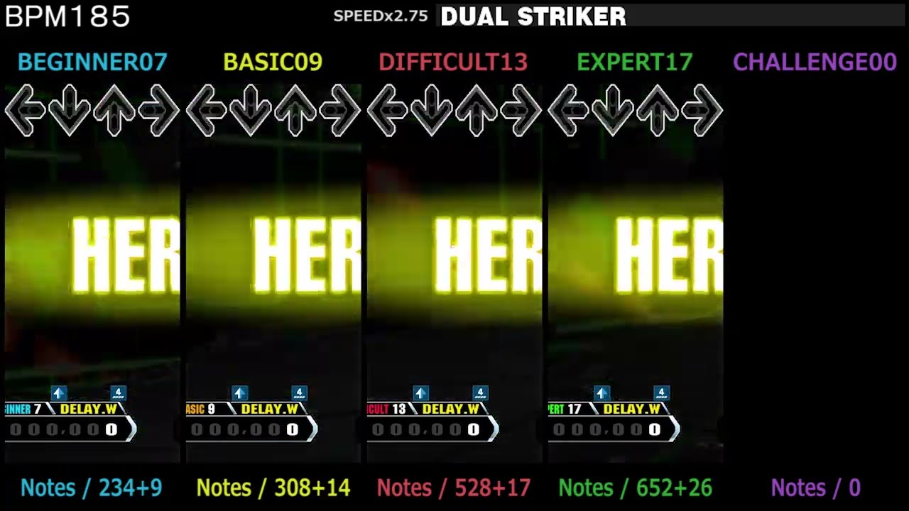 DDR / DUAL STRIKER - SINGLE (DanceDanceRevolution A3)