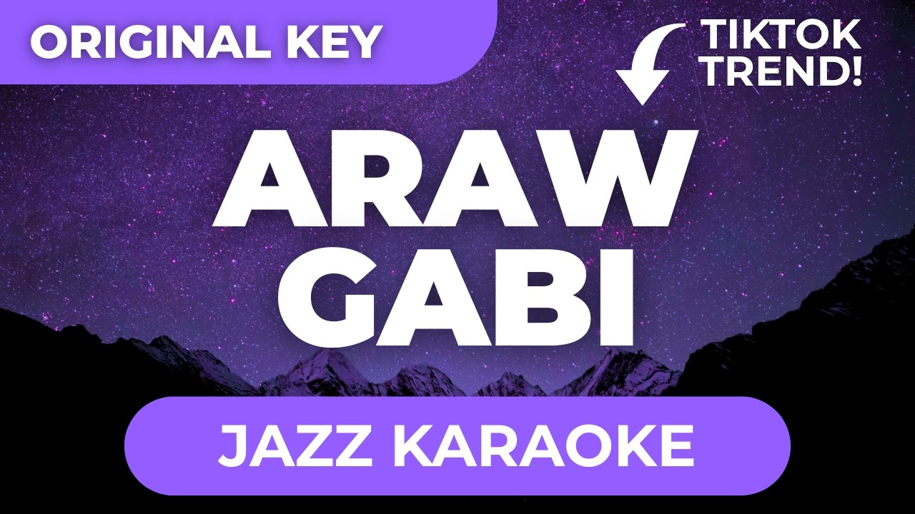 Jared - Araw-Gabi (Jazz Karaoke Version with Lyrics)