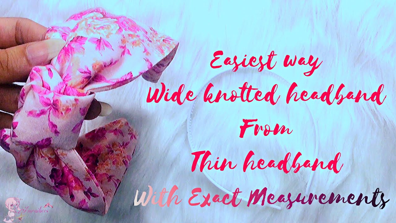Diy knotted headband/turban knot headband/How to make hair band with old cloth/Hair accessories