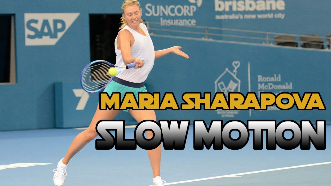 Maria Sharapova - SLOW MOTION - Backhand, Forehand, Serve 2017 HD