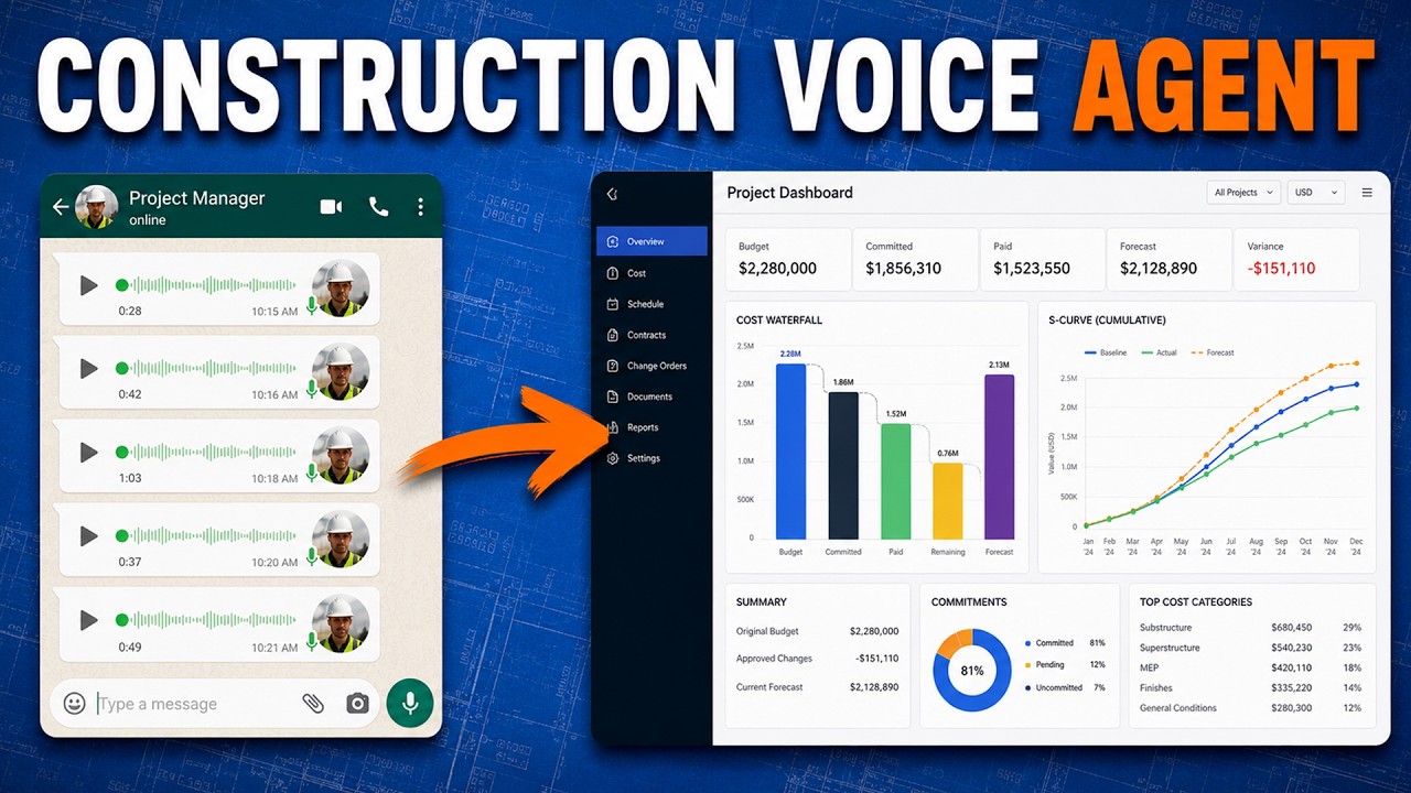 I Built an AI Project Controls System for Construction (Voice Note &rarr; Client Report)