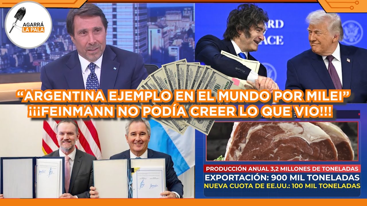 FEINMANN NO PODÍA CREER LO QUE VIO EN HISTÓRICO ACUERDO DE MILEI: 