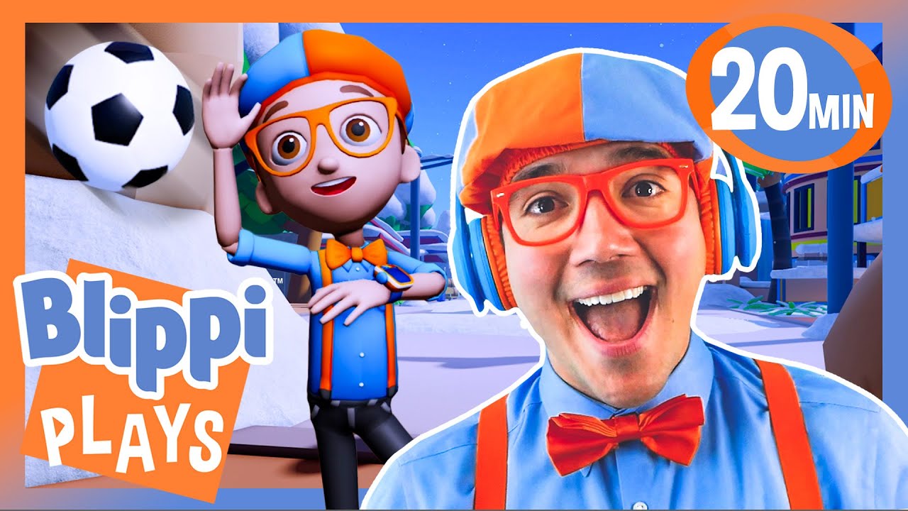 Blippi's Hunt for Presents 🎁 | BEST OF BLIPPI PLAYS | Roblox Gaming Videos for Kids