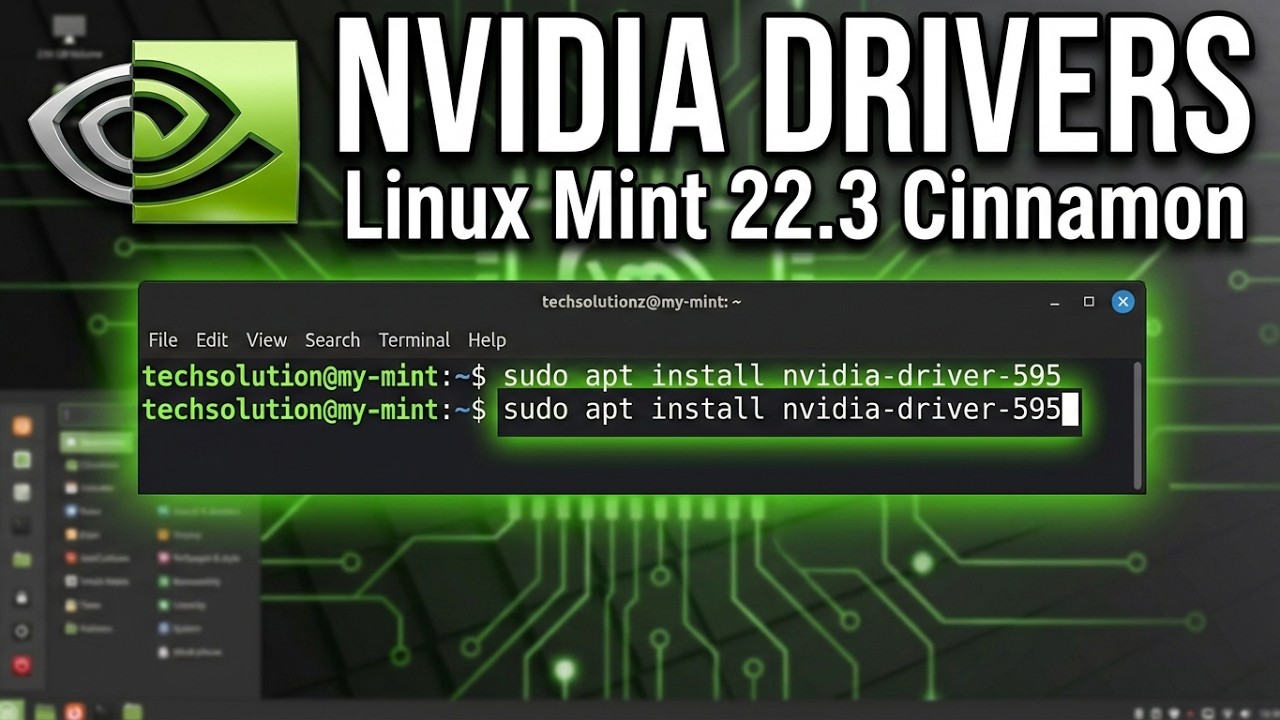 Как установить проприетарные драйверы NVIDIA в Linux Mint 22.3 Cinnamon