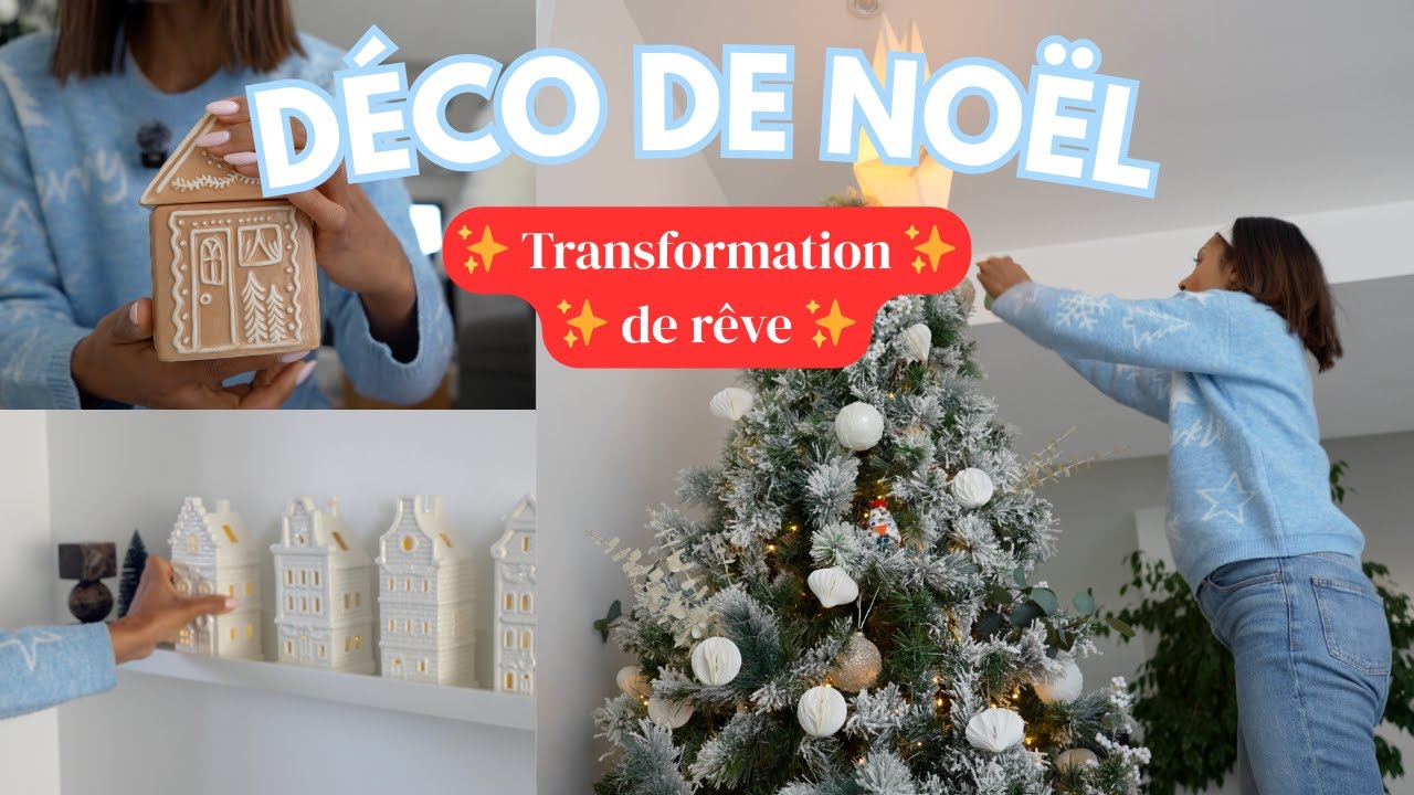 🎄 Décoration de Noël à la maison ✨ Journée productive & petit moment chez maman