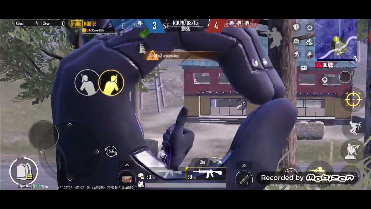 Pubg mobilde wow 1vs2 attım