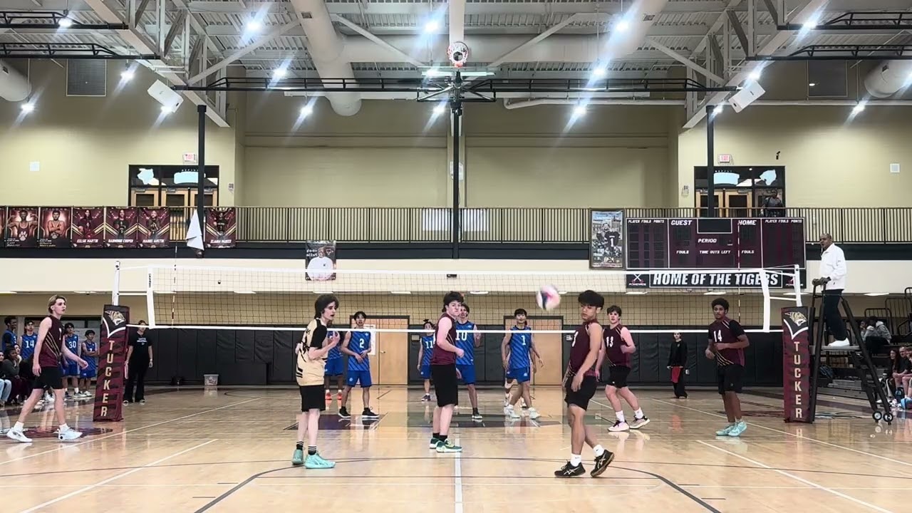 Tucker v Peachtree Ridge @ Tucker Boys Volleyball 03/17/26 Set 2