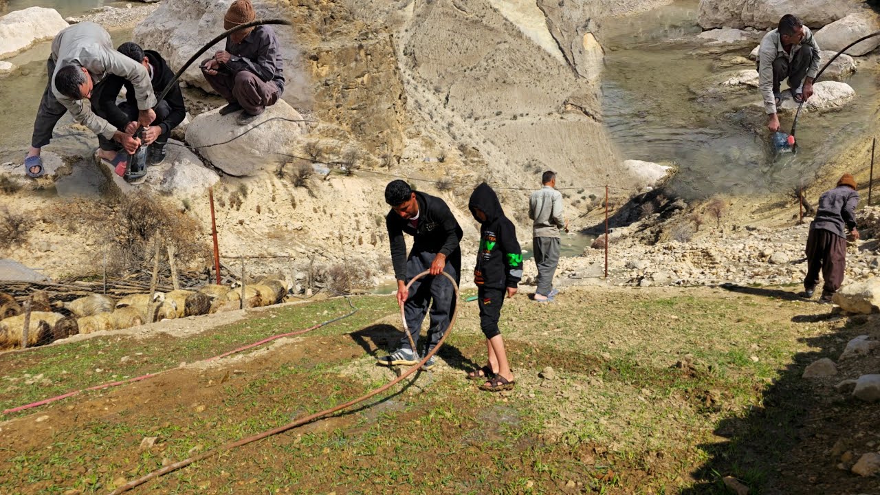 Nomadic Life: A Surprise for a Nomadic Family | Irrigate a Nomadic Farm with River Water 🌾💧✨