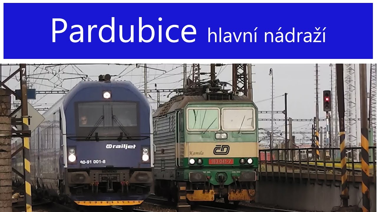 Vlaky Pardubice hl.n. (pražské zhlaví) - 25.4.2015 / Czech Trains Pardubice Main Station