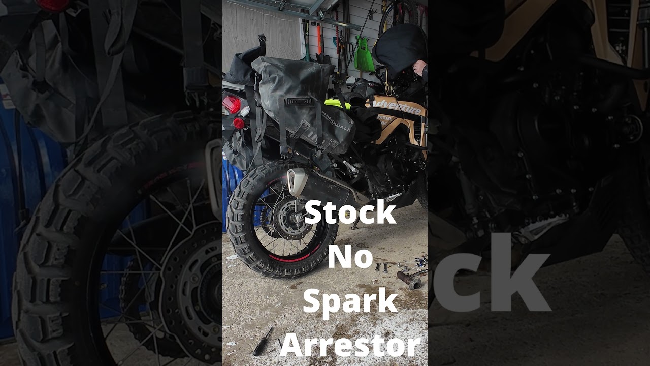 Honda Transalp 750 | Cheap AliExpress muffler 