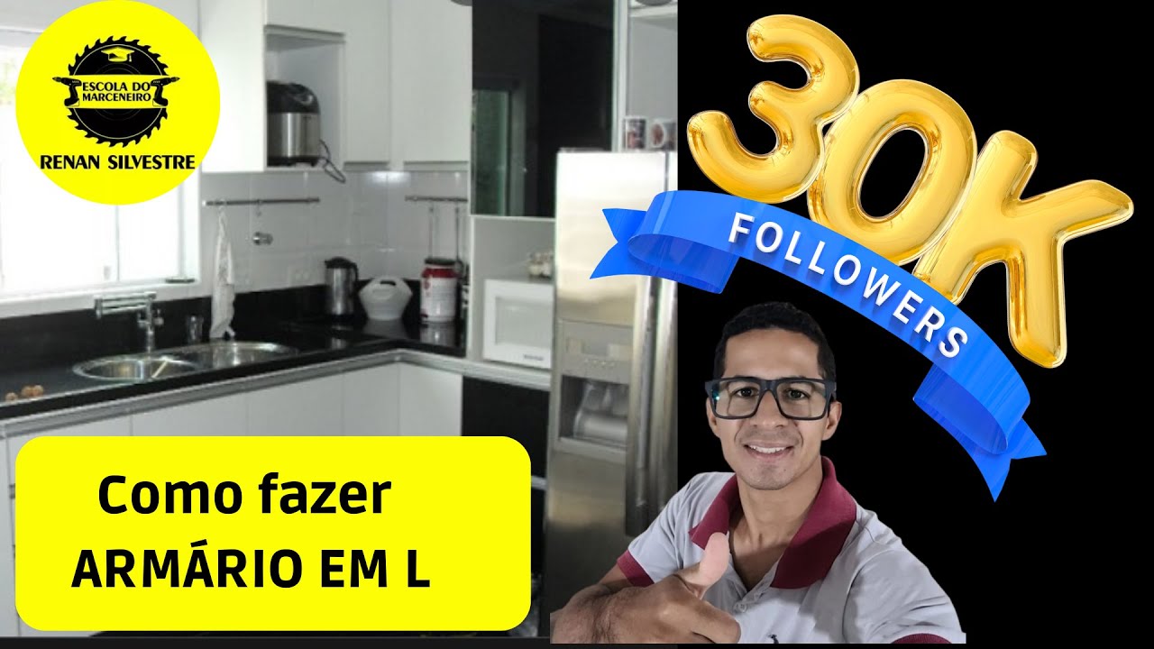 Como fazer um ARMÁRIO EM L - live dos 30 mil do canal!