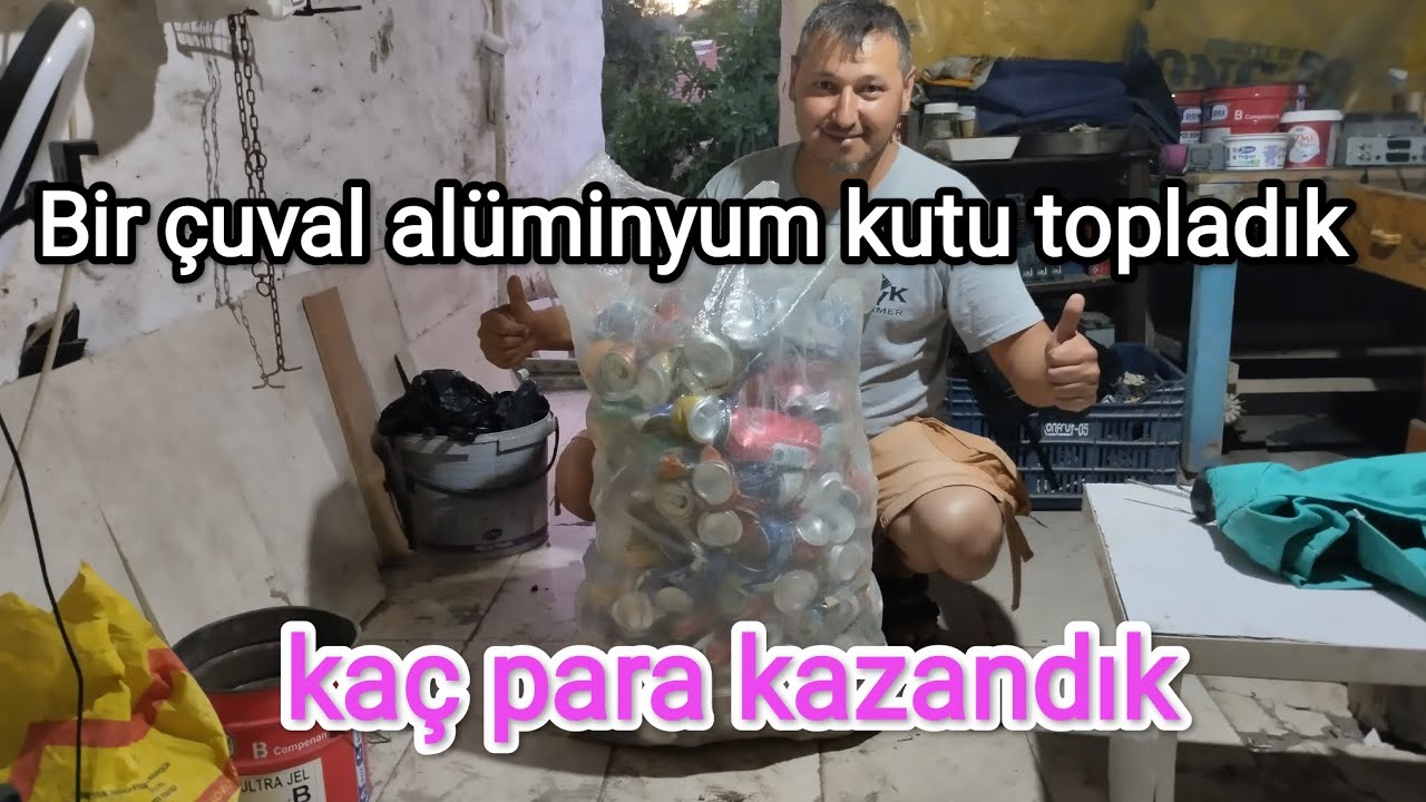 doğada bir çuval alüminyum kutu topladık. #scrap #hurdatoplama #aluminium #aluminum #parakazanma