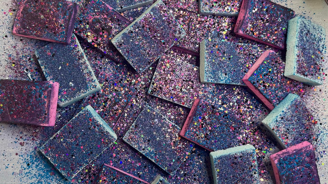 Purple & Blue Bars💜💙 | Satisfying | Gym Chalk ASMR | Anxiety Relief | Powder Play | Sleep Aid 