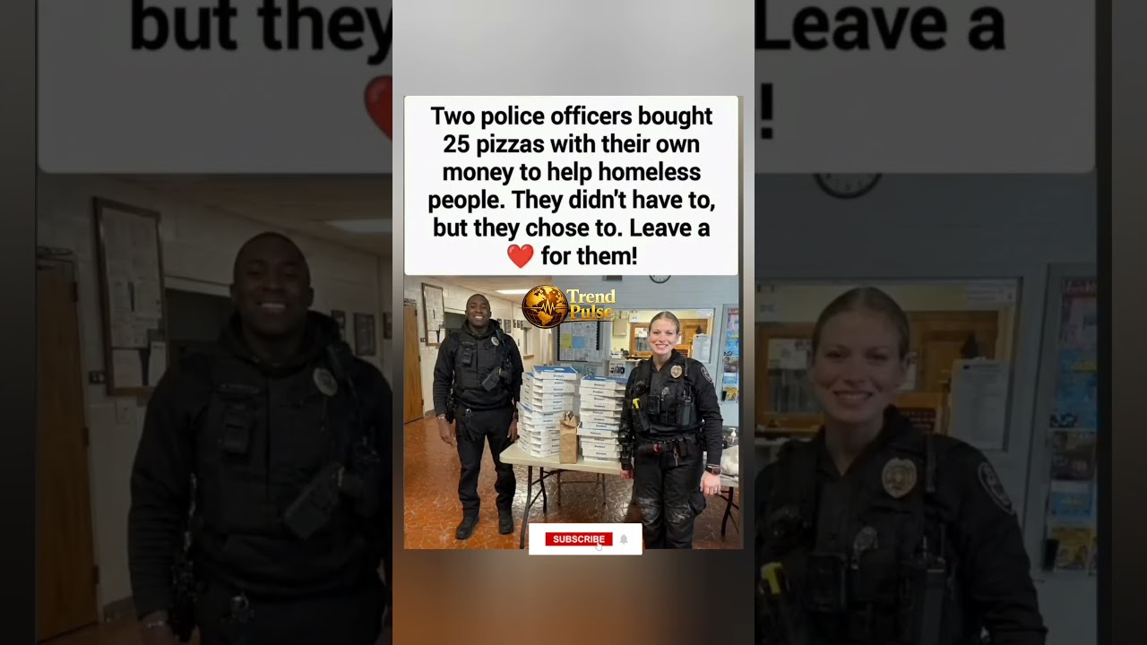 Two Officers, 25 Pizzas, One Simple Act of Kindness #RandomActsOfKindness #PoliceOfficers #Community