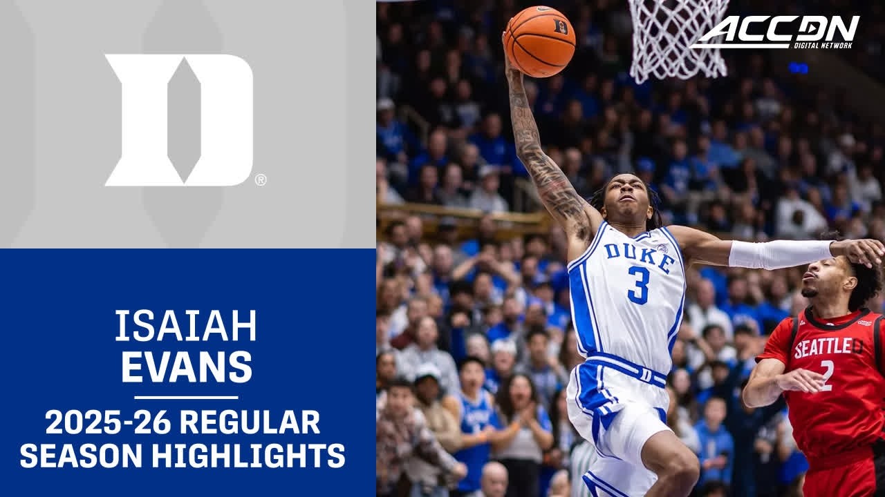 Duke G Isaiah Evans Regular Season Highlights | 2025–26 ACC Men’s Basketball