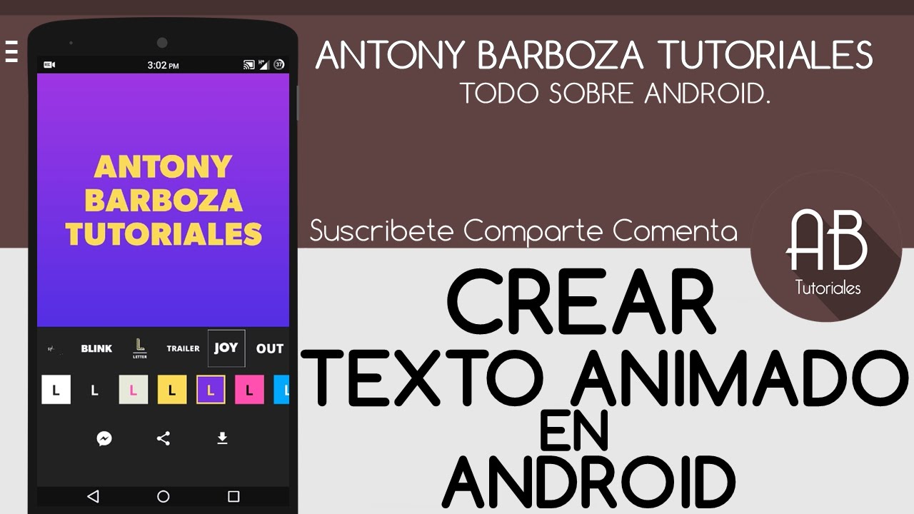 Crear texto animado en android | 2015