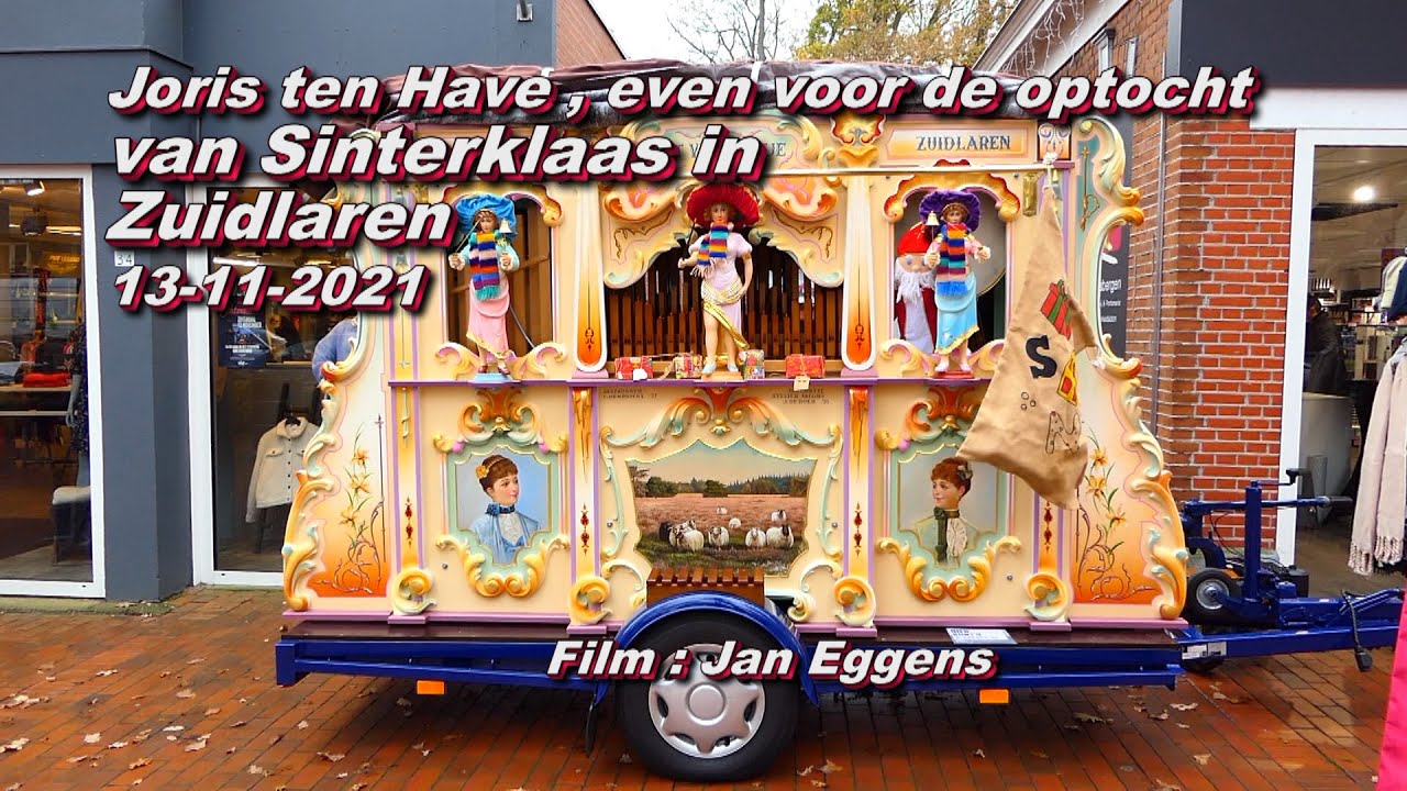 Joris ten Have even voor de Sinterklaasoptocht in Zuidlaren 13 11 2021
