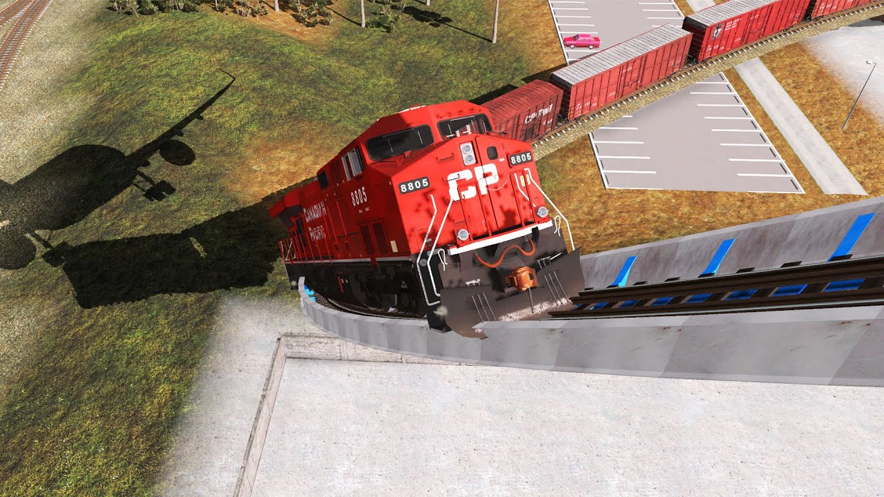Этот поезд встречает друга на зигзагообразной дорожке   - Trainz Railroad Simulator 2019