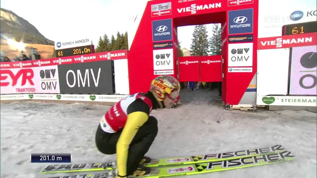 Kulm 2014 Noriaki Kasai- 201m -2 seria 2 konkurs 3rd Place